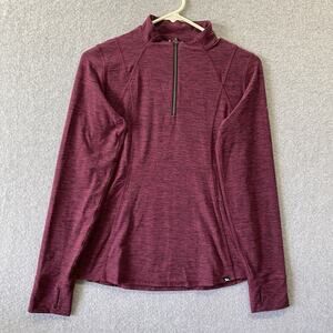 RJ Classics Burgundy Show Shirt XL Maroon Performance 1/4 Quarter Zip Equestrian